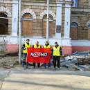 Ремонтні роботи в школі, постраждалій від обстрілів, м. Миколаїв