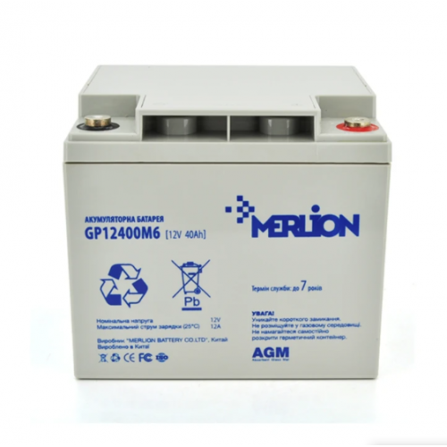 Акумуляторна батарея  MERLION AGM GP12400 12V 40 Ah