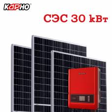 Комплект для самостійного монтажу сонячної електростанції  30 кВт