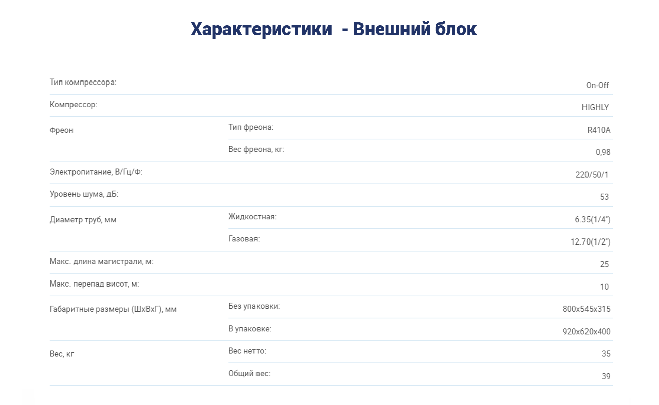 кондиционер AUX ASW-H18A4