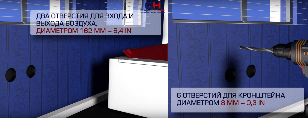 Инверторный кондиционер моноблок Cooper&Hunter CH-VC13TH